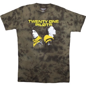 Twenty One Pilots Back To Back Wash Collection Тениска с къс ръкав Green M (TOPTS14MDD02)