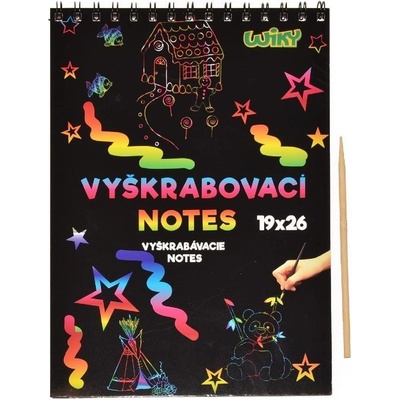 Vyškrabovací notes 19x26cm 10 listov