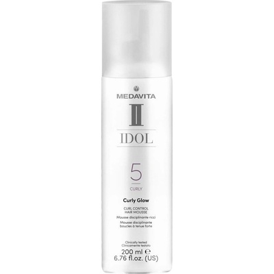 Medavita Idol Curly Glow pěna loknovač se silnou fixací pro oslnivé vlny 200 ml