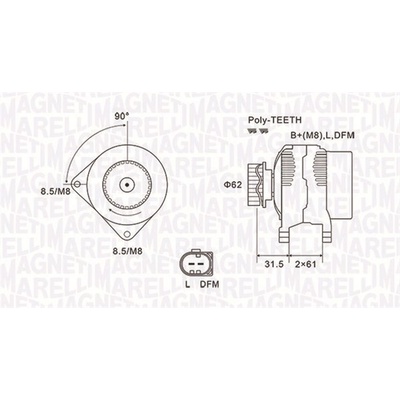 Generátor MAGNETI MARELLI 063731820010