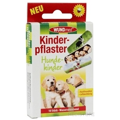 WUNDmed Flexibilná náplasť pre deti Psíkovia 1x10 ks WUNDmed GmbH & Co. KG