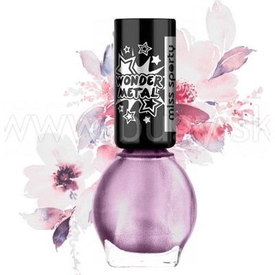 Miss Sporty Wonder Nail Polish lak na nechty 40 Super Purple 7 ml