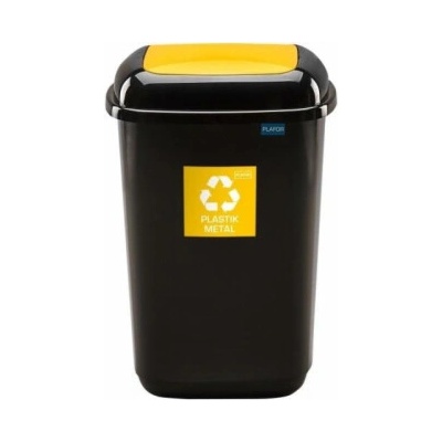 Plafor Popelnice 28 l, černo/žlutá