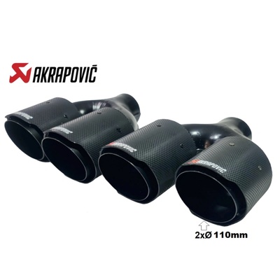 Накрайник за ауспух Akrapovic N220 Ø61мм 2бр (AH257220)