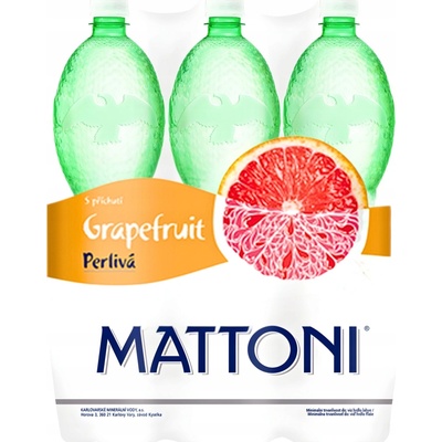 Mattoni grapefruit minerální voda perlivá 6 x 1,5 l
