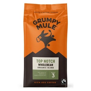 Grumpy Mule Top Notch, 100% арабика, кафе на зърна, ОРГАНИЧНО, 200 гр