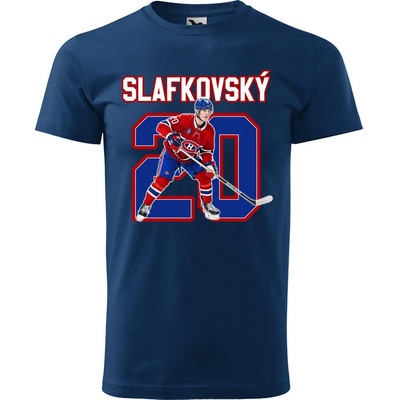 Juraj Slafkovsky 20 hokejové tričko s potlačou sivý melír