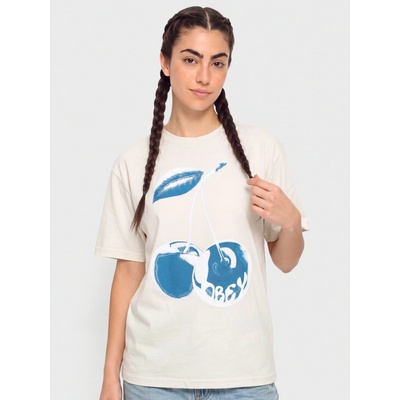 OBEY Blue Cherry chalk white
