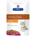 Hill's Hills Prescription Diet k/d Beef- при хрoнична бъбречна недостатъчност 85gr