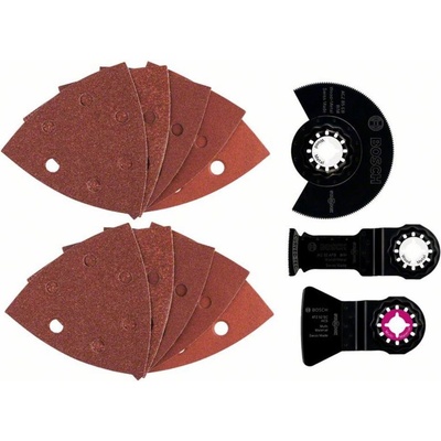 Bosch Accessories 2609256977 Univerzálna sada Starlock, 13 kusov, na multi-rezák, drevo a kov 1 ks; 2609256977