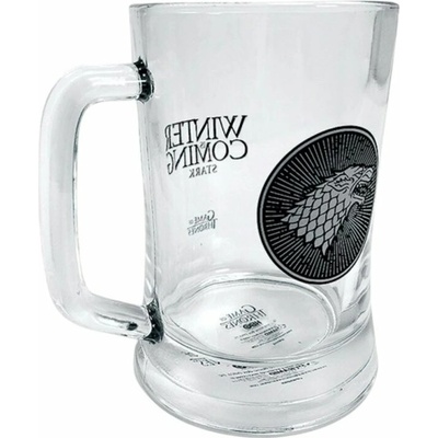 Pyramid International Skleněný korbel Game of Thrones House Stark 300 ml
