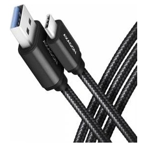 AXAGON USB-A USB Cable - USB-C 1.5 m Black (BUCM3-AM15AB)