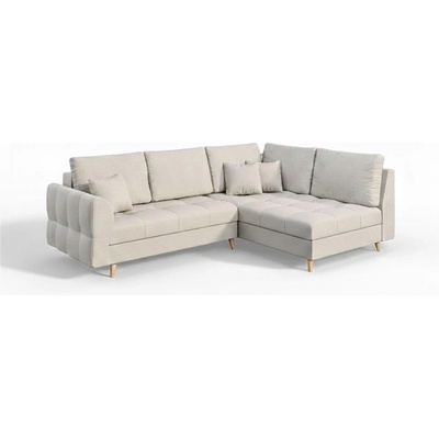 ROPEZ Кремав ъглов диван (десен ъгъл) Ariella - Ropez (Ariella Prawa tk. Cashmere 01)