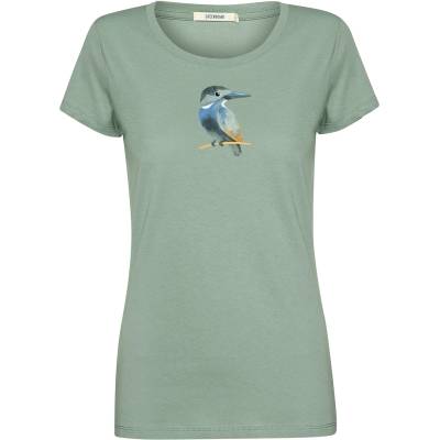 GreenBomb Дамска тениска GreenBomb Women's Bird Look Loves T-Shirt - Pale Green (916-6998-0114)