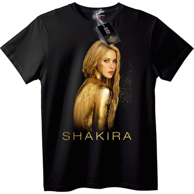 NOONEBRAND Тениска Shakira Златен Дизайн - 4XL, White