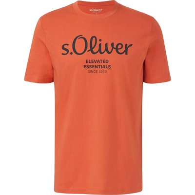 s.Oliver RL T-SHIRT SS NOOS Oranžová Černá