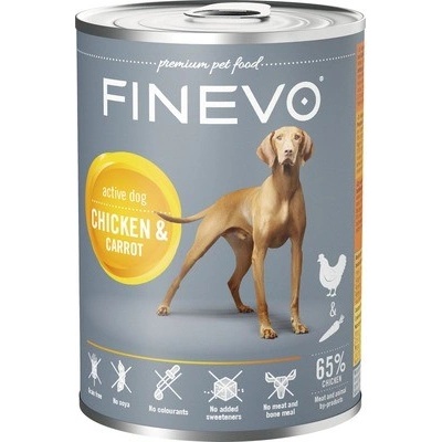 Finevo Active Dog kuracie s mrkvou 400 g