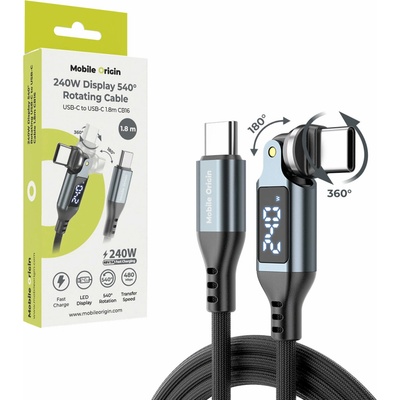 Mobile Origin MO-DRC-M-CB16 240W Display 540° Rotating USB-C to USB-C1,8m