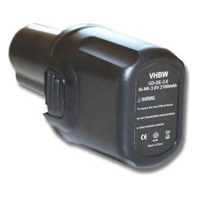 VHBW Батерия за DeWalt DC600, 3.6 V, 2.1 Ah (800104535)