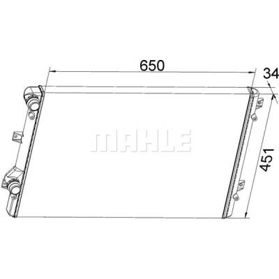 MAHLE Chladič, chlazení motoru CR1538000S