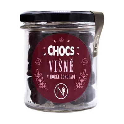 Natu CHOCS Višně v 60% hořké čokoládě 100 g