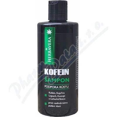 Herbavera šampon podpora růstu kofein 300 ml