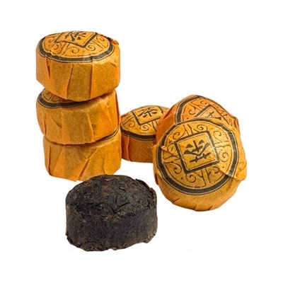 World Herbs Pu erh Pchu er Yunnan mini Tuo Cha Orange tmavý typ 12 kusů