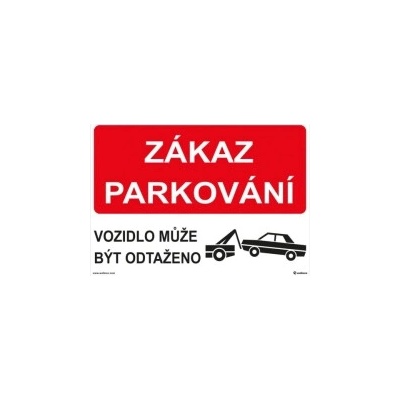 WALTECO cedule ZÁKAZ PARKOVÁNÍ 20176