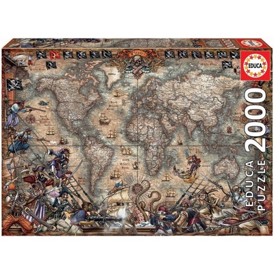 Educa Pirátská mapa 2000 dielov