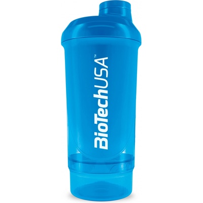 BIOTECH USA Shaker WAVE+ COMPACT 500 ml (+150 ml) - Modrý