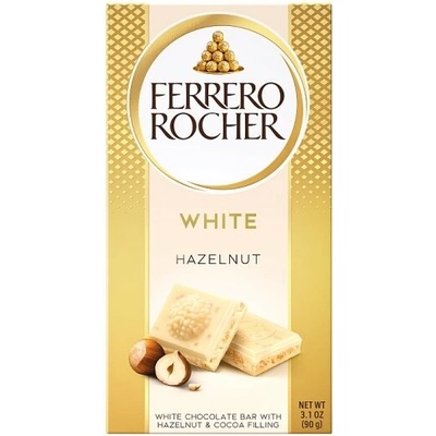 Ferrero Rocher bílá plněná s lískoořechovou náplní a kousky lískových ořechů 90 g
