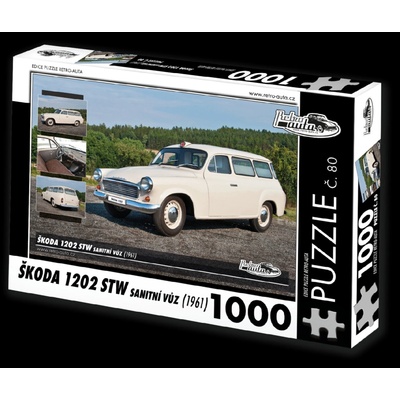 Retro-auta č. 80 Škoda 1202 STW sanitní vůz 1961 1000 dielov