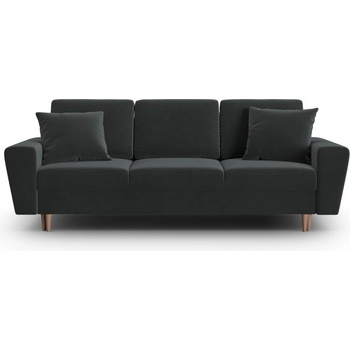 Cosmopolitan Design Тъмносив кадифен разтегателен диван с място за съхранение 235 cm Kyoto - Cosmopolitan Design (COS_3SF_2_F2_KYOTO9)