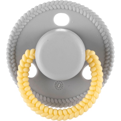 Lorelli Силиконова залъгалка с капаче Lorelli - Circle, 0 м+, Grey (10220750003)