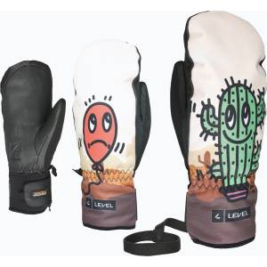 Level Детски скиорски ръкавици Level Vertigo Mitt Teen beige