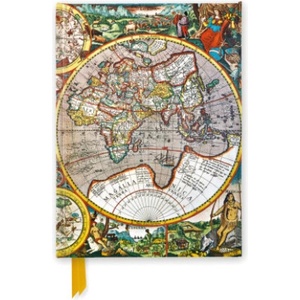 Flame Tree Publishing Pieter van den Keere: Antique Map of the World (Foiled Journal) | Flame Tree Publishing