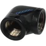 Alphacool L-конектор Alphacool HF, Вътрешна резба G1/4 - G1/4, 90°, Черен мат (AC-64216) - xtreme