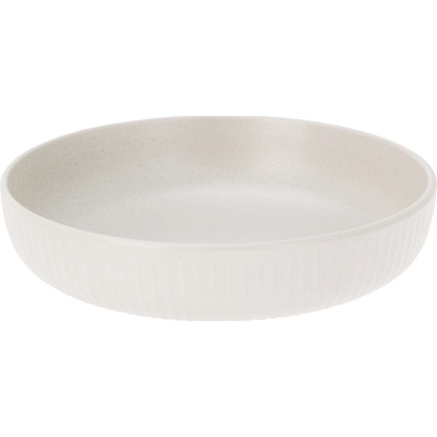 Siaki Hluboký kameninový talíř 22 cm šedý
