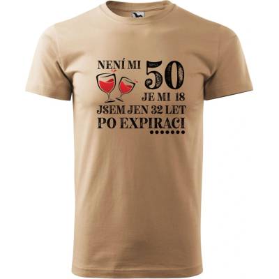 Dobrý Triko pánské tričko Po expiraci Písková