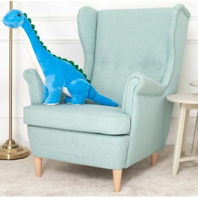 Dear Bear Plyšový dinosaurus Tobi 80 cm - modrý