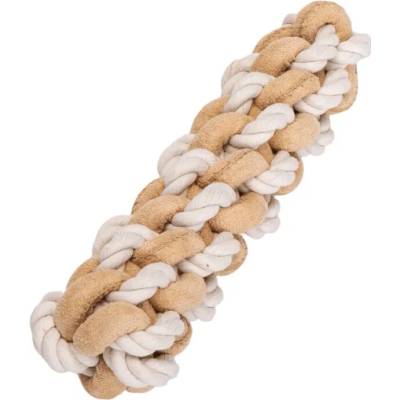 Nobleza bavlnené prepletané lano s uzlami 20 cm