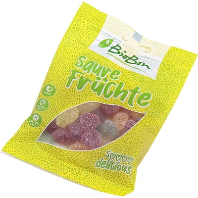 BioBon BONBONY KYSELÉ OVOCE bez lepku BIO 100 g