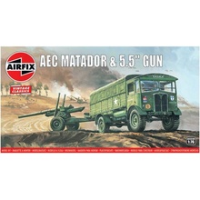 AIRFIX Classic Kit VINTAGE military A01314V AEC Matador & 5.5 Gun 30-A01314V 1:76