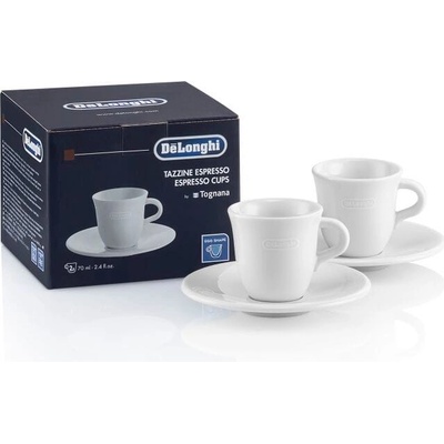 Delonghi Porcelánové šálky na espresso 2 x 70 ml