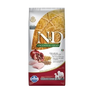 N&D Low Grain DOG Adult M/L Chicken & Pomegranate 3 x 12 kg
