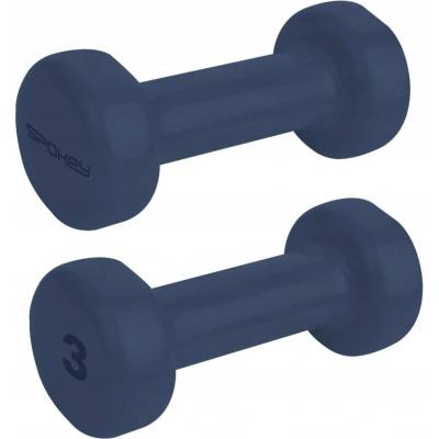 Spokey SHAPE Vinylové činky litinové sada pro cvičení 2 x 3 kg