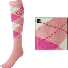 KAVALKADE KavalSocks jazdecké podkolienky rose pink creme