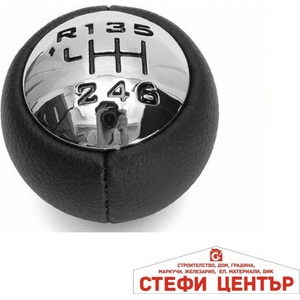 Paolo Топка за скоростен лост съвместима с Peugeot / Citroen - 6 скорости - Хром (58450) - steficenter