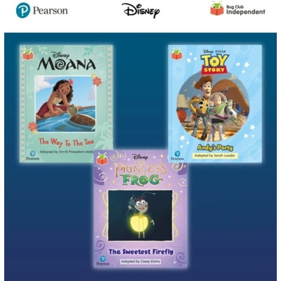 Pearson Bug Club Disney Year 1 Pack E, including decodable phonics readers for phase 5; Moana: The Way to the Sea, Toy Story: Andy's Party, The Prince - Prasadam-Halls, Smriti
