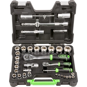 JBM Комплект инчови вложки, тресчотки 1/4" +1/2" , 35 части; jbm 54106